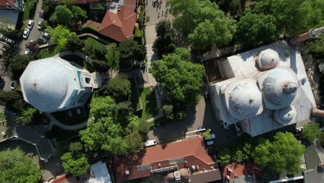 vista desde un avión no tripulado de la tumba verde