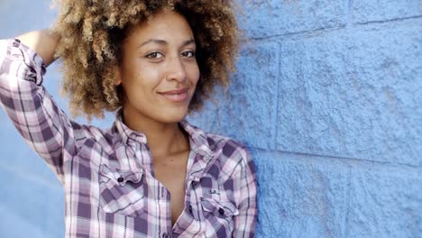 portrait of young girl outdoors