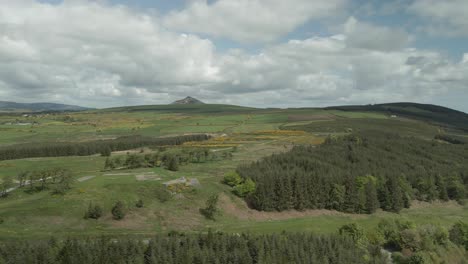 alluring landscapes of wicklow ireland with irish seas in sight aerial drone