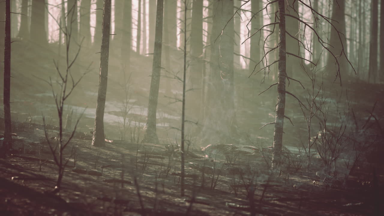 산불의 여파: 파괴된 풍경