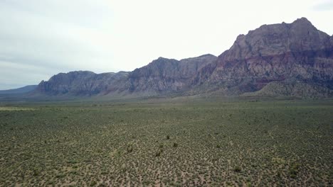 Aerial-tilt-up-at-Red-Rock-Canyon-area-in-Nevada