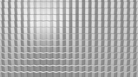 superficie geométrica poligonal blanca. bucle sin costuras generado por computadora fondo de movimiento abstracto