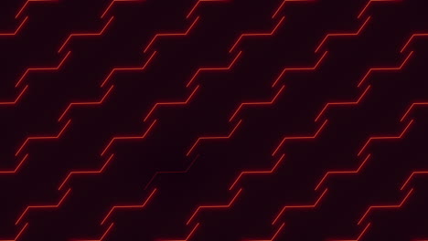 red neon zigzag pattern on black gradient