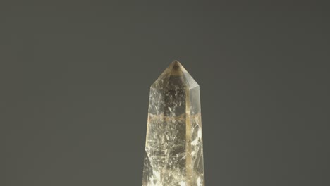 Clear Quartz Crystal Tower Point. Master Healer. closeup shot