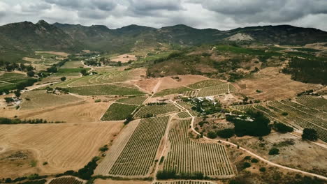 south africas countryside natural diversity in hillside farmsteads and rural winery agriculture