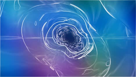 animación de formas abstractas multicolores con bucle de fluidos