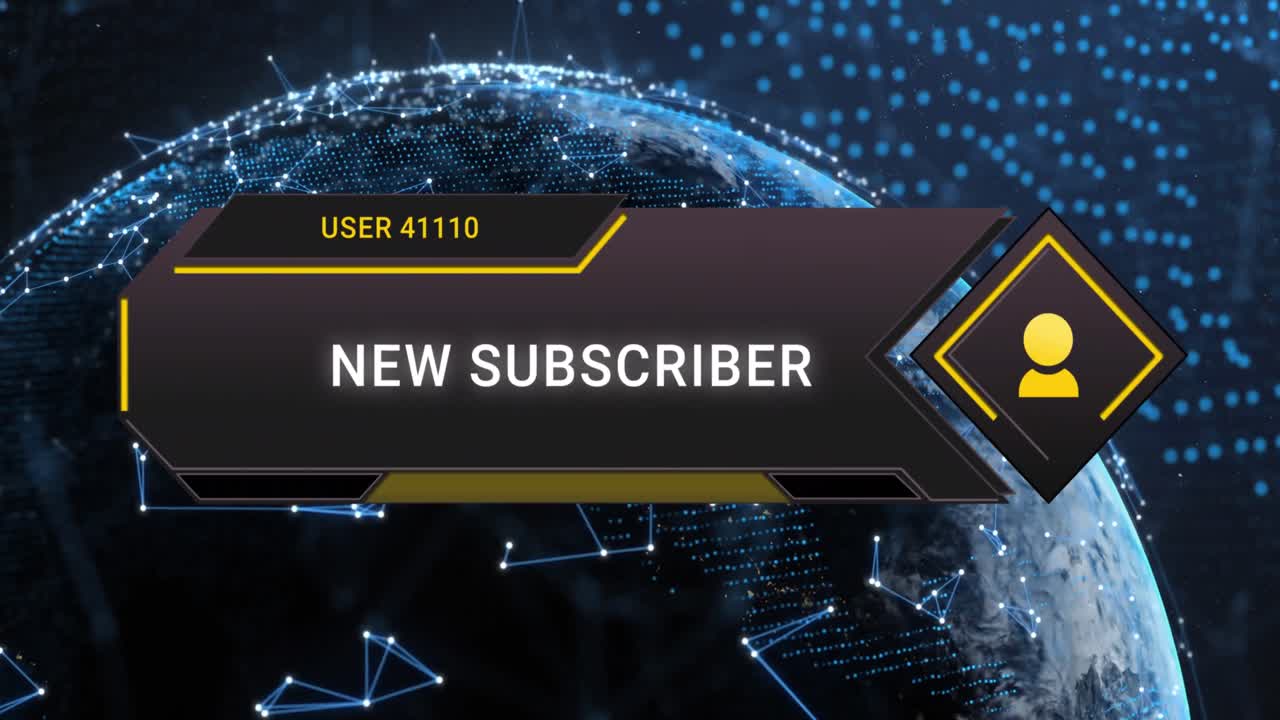 animación de iconos y textos de redes sociales en todo el mundo