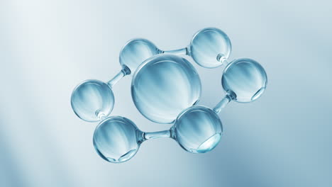 transparent biological molecule background, 3d rendering.