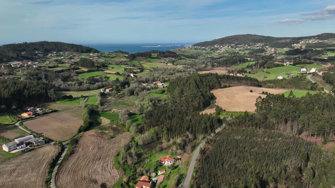Arteixo Landscape During Summer In The A Coru&ntilde;a Province, Galician, Spain