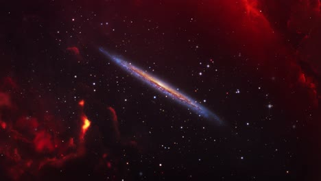las nebulosas y la niebla espacial son rojas.