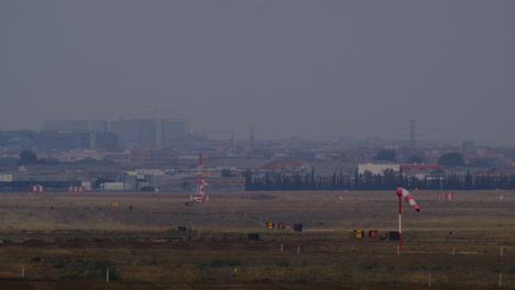 Windsock-on-an-airport-runway