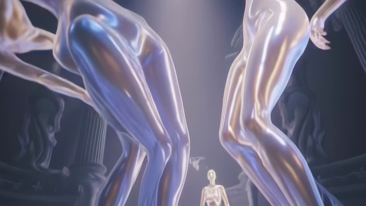 Abstract Sculptures in a Classical Setting