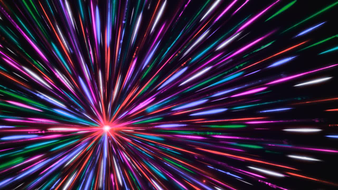 Abstract Colorful Light Trails