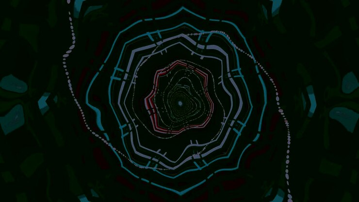 Experimente um túnel hipnotizante que apresenta padrões e cores vibrantes em constante movimento, criando uma transição perfeita em um loop contínuo. Ideal para criar um ambiente relaxante ou um plano de fundo dinâmico.