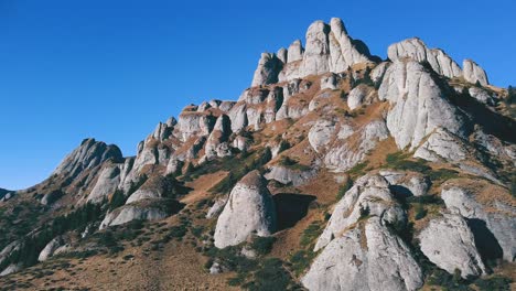 drone flying through an epic-looking mountain peak