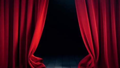 red theater curtains