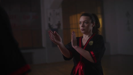 kung fu training session