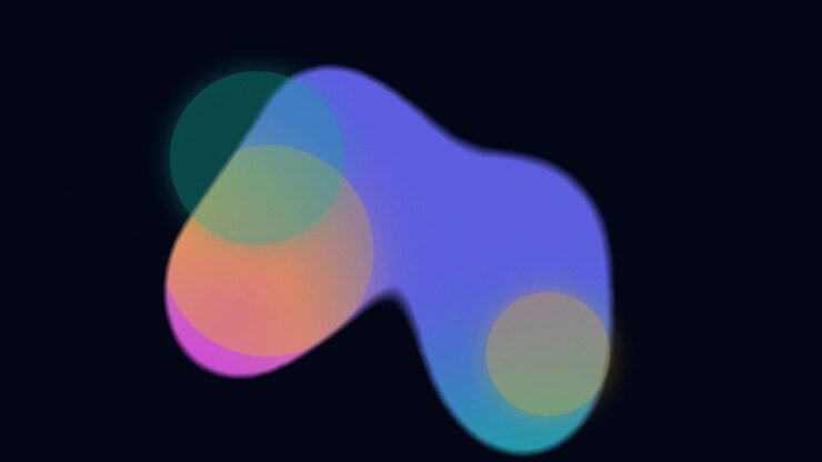 Abstract Motion Graphics with Floating Colorful Gradient Shapes