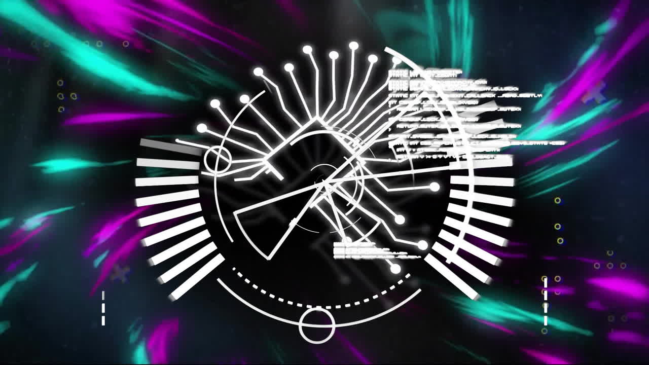 animación de la red de conexiones con formas a través del procesamiento de datos