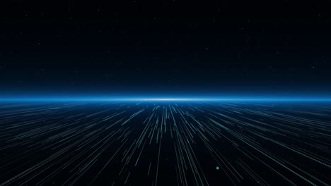 technology futuristic digital wave blue digital cyberspace particles data network connections