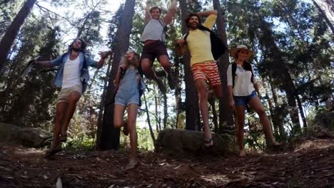 young friends on a hike