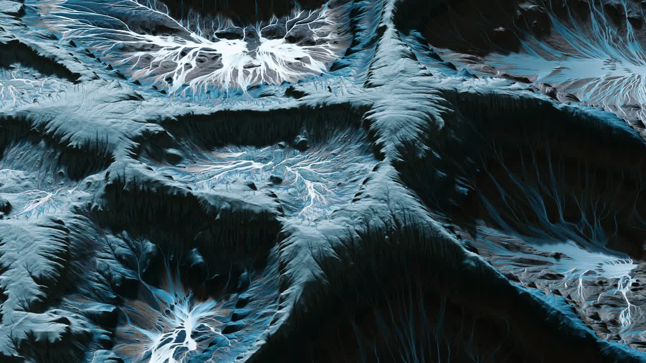 vista del paisaje del planeta alienígena