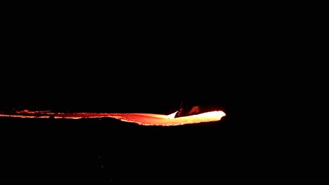 hawaii - hiking at night to a lava stream which was so impressive to watch on the big island in the volcano national park part 6