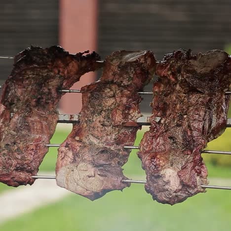 flank steak on grill
