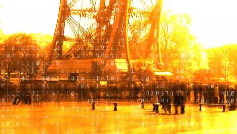 People-in-park-and-binary-coding