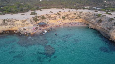 puesta de sol en cala comte, ibiza, españa