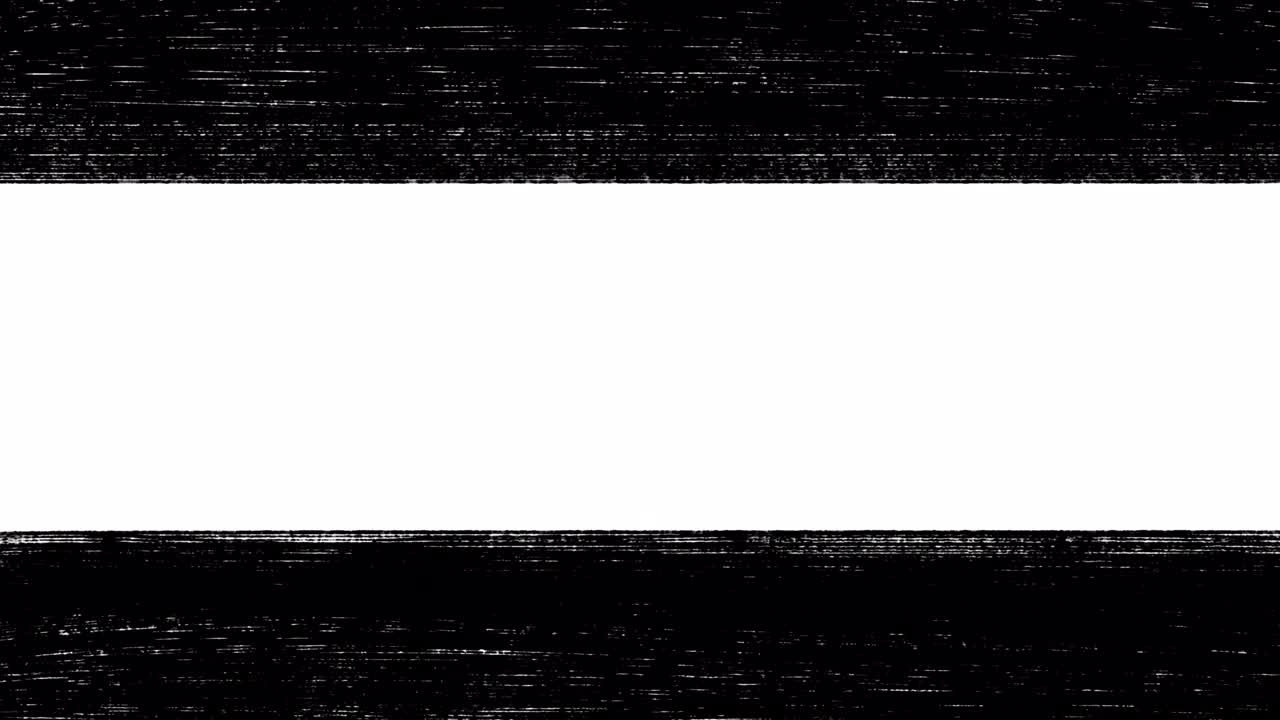 손으로 그린 검은색 영화 바, 스 모션 레터박스 효과