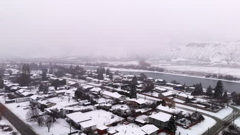 kamloops' highway 1 adorned in winter white
