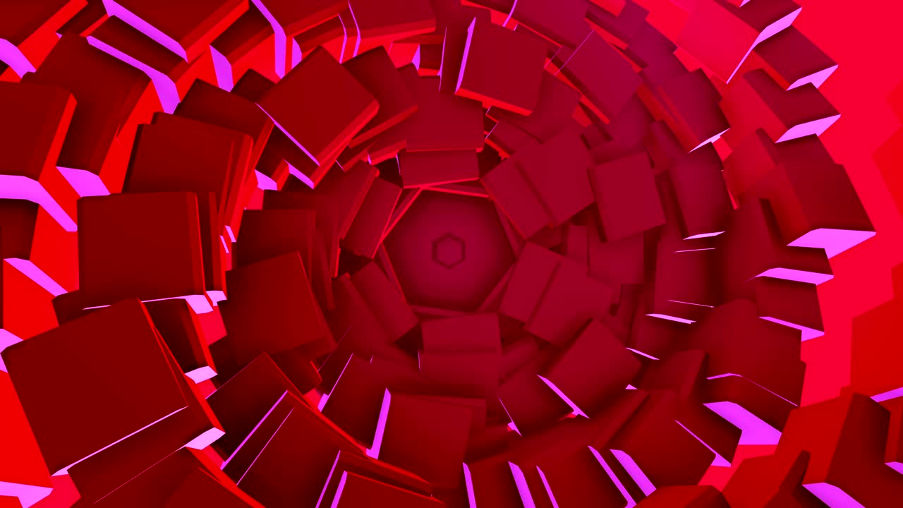 vídeo animado abstracto con rotación alrededor del centro