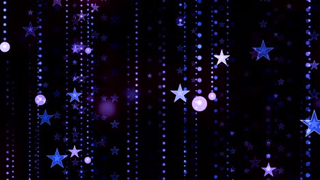 partículas de estrella caída