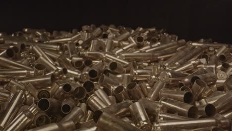 Stunning-macro-dolly-of-spent-bullet-casings