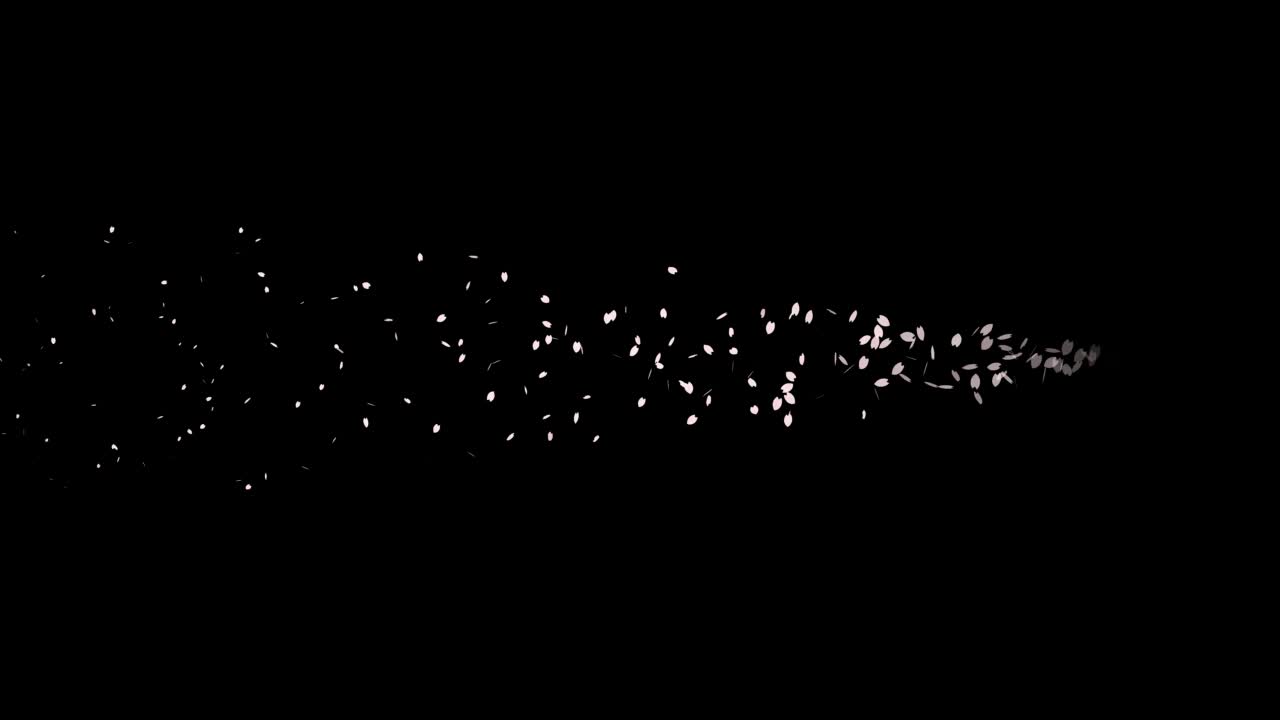 Questa è un'animazione con effetto tempesta di neve di fiori di ciliegio, con petali che svolazzano lateralmente