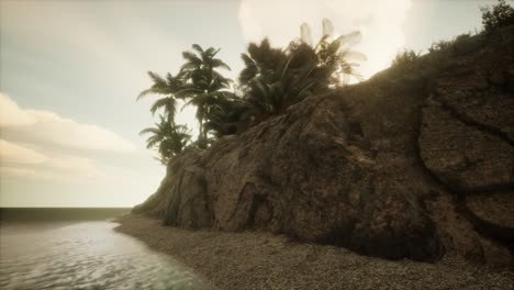soft twilight of the amazing tropical marine beach