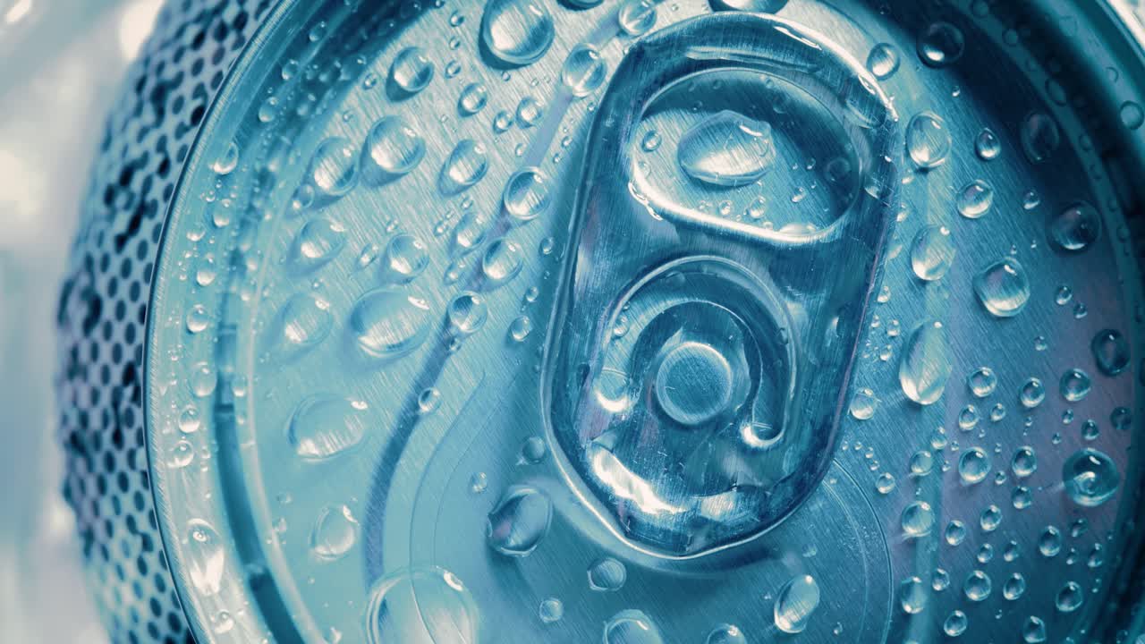 Aluminum Soda Tin Can Lid Cover of soft drink on ice goes around the circle.