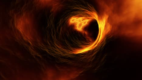animación de túnel 3d. fuego y llamas alrededor. bucle perfecto