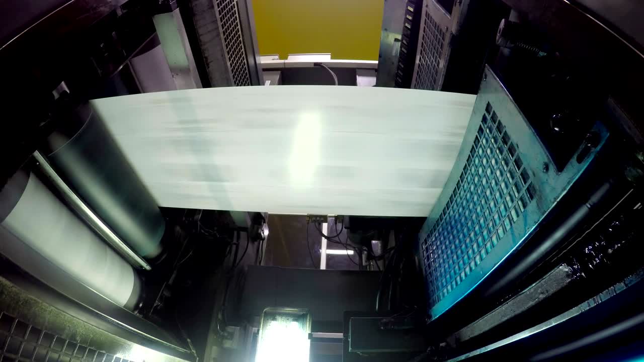 인쇄기, 신문, 우드 스 비디오 루프