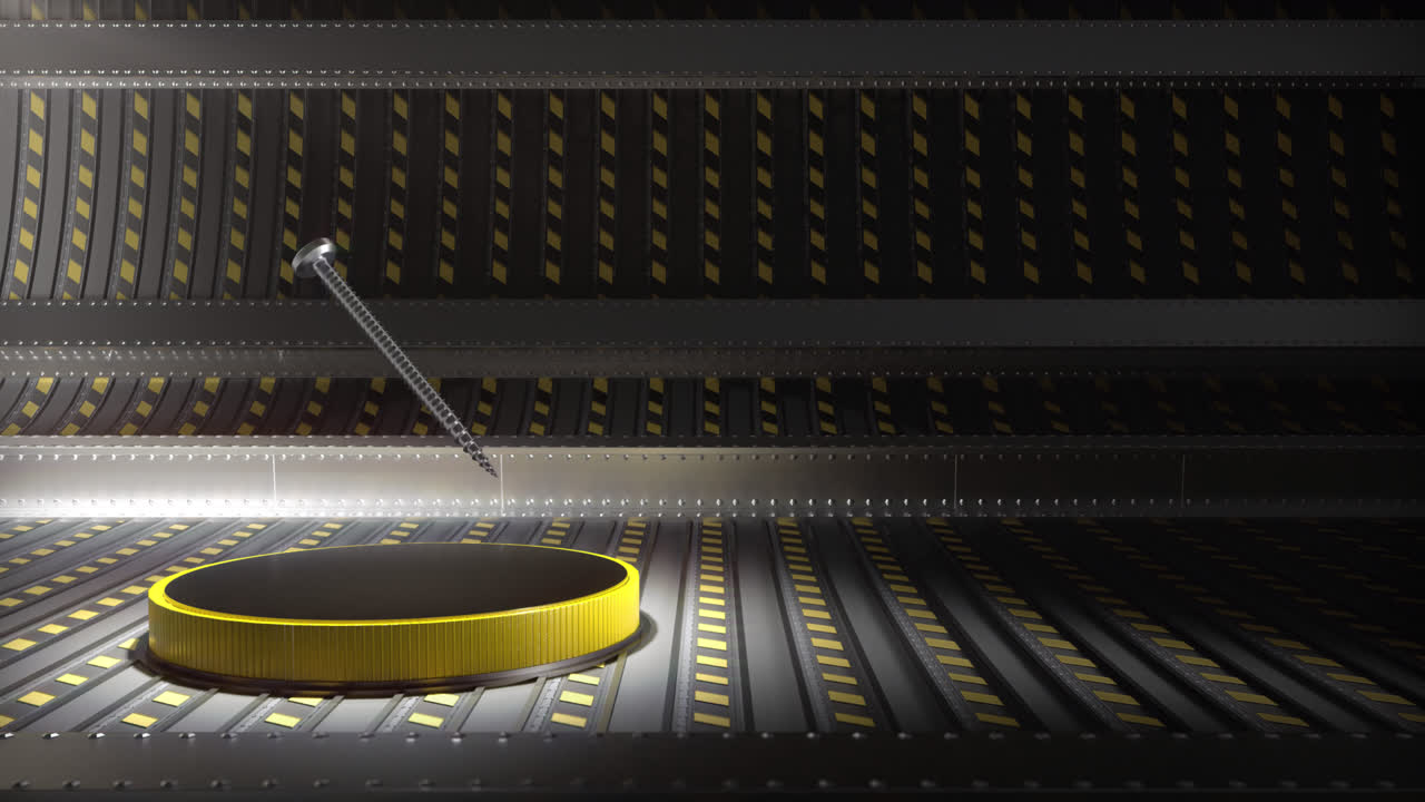 스크류 기계 루프 배경