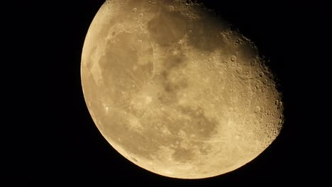 moon - gold - closeup