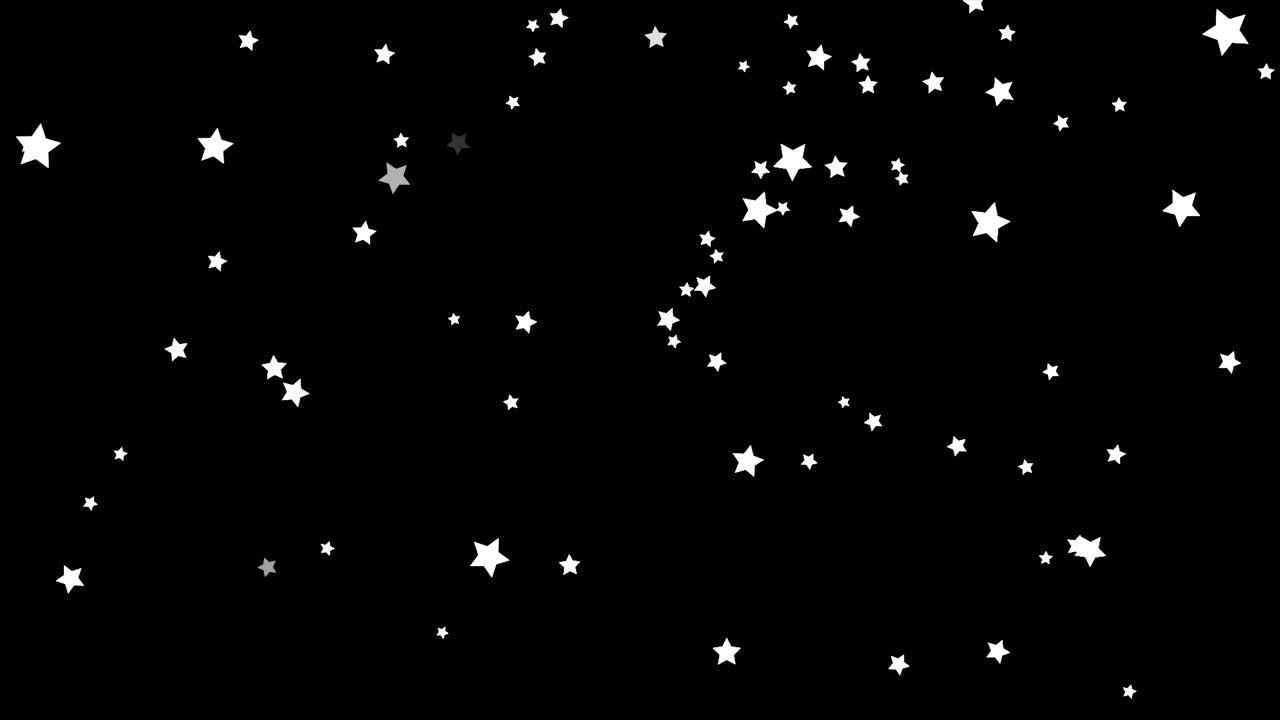 patrón de estrellas en fondo negro