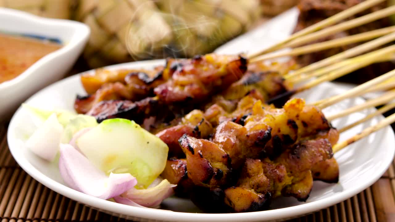 Malaysian satay footage