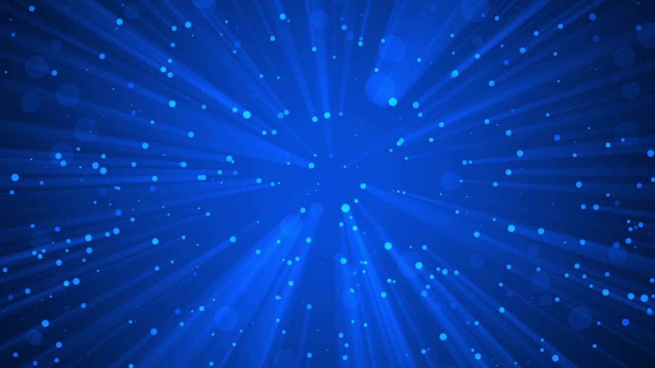 천천히 떨어지는 입자들이 빛과 그 결과로 발생하는 광선에 의해 조명되는 애니메이션 배경입니다.