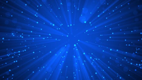 fondo animado con partículas que caen lentamente que son iluminadas por la luz y los rayos resultantes.