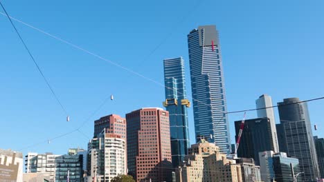 skyline view with modern architecture and clear sky