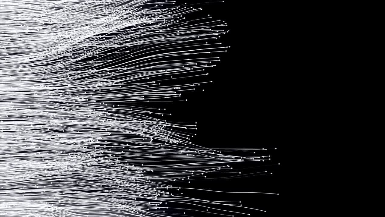 광섬유 케이블이 프레임 전체에 퍼져 있습니다.