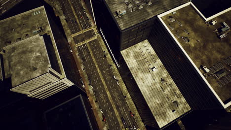 cityscape view showcasing a busy street with tall buildings during daylight