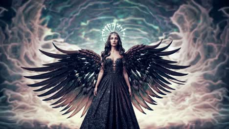 dark angel portrait